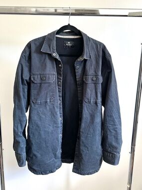 Wind River Workwear Faded Black Cotton Chore Coat Jacket Men's 2XL Dark Gray